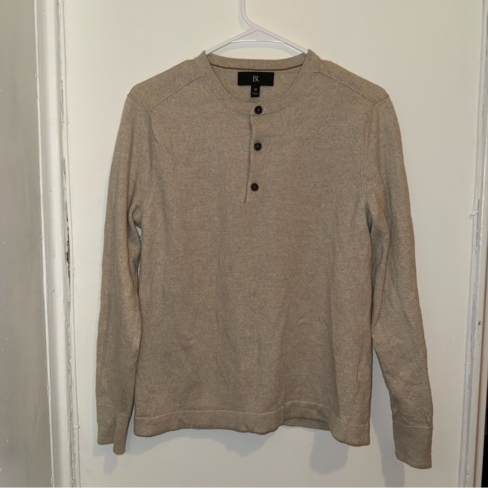 Banana Republic Tan Long Sleeve Tee